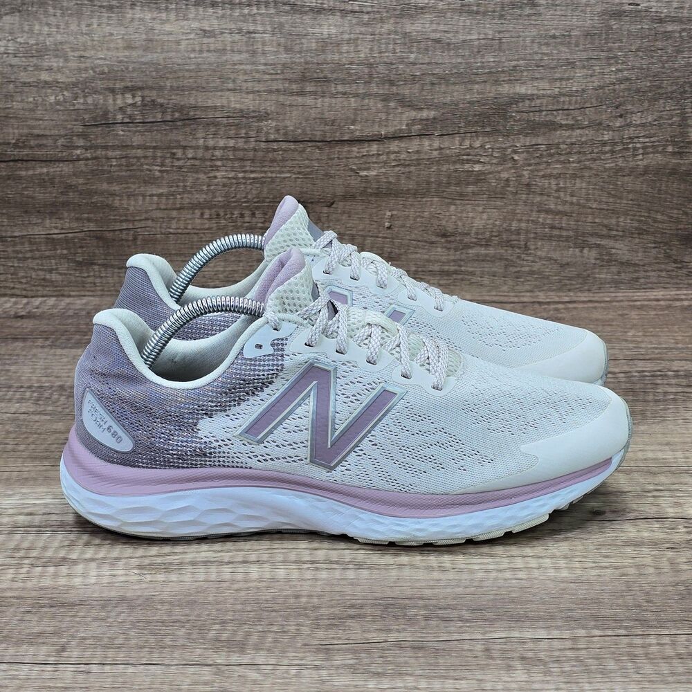 New Balance Women's Athletic Shoes in White and Purple
